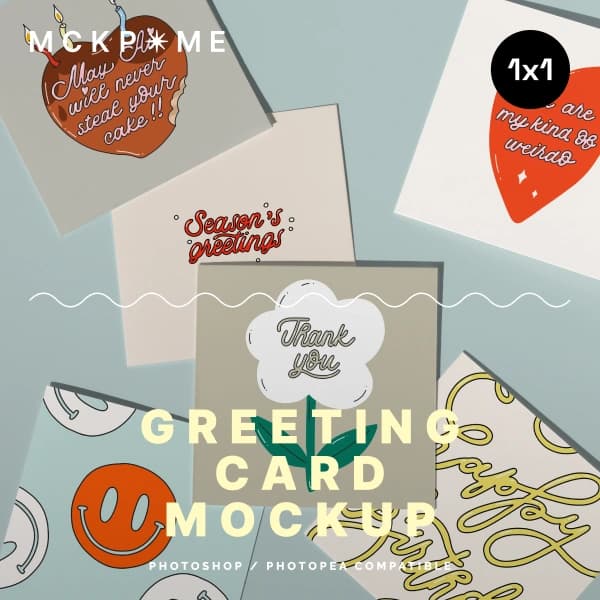 Greeting card mockup 2