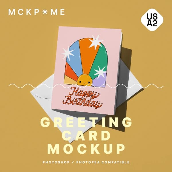 Greeting card mockup 3