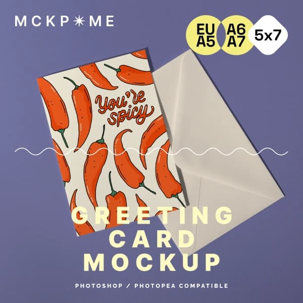 Greeting card mockup 4